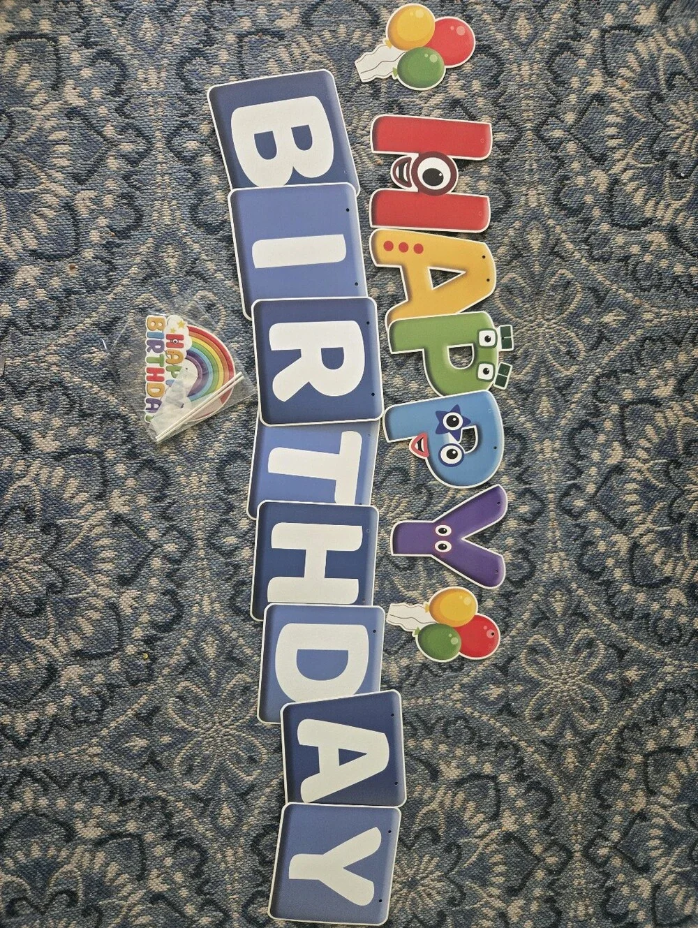 Happy Birthday Kids Party Backdrop - Multicolor